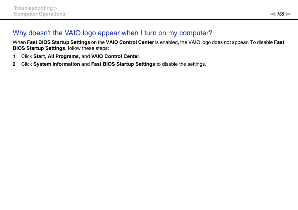 Sony VAIO VPCZ2 User Manual | Page 165 / 212