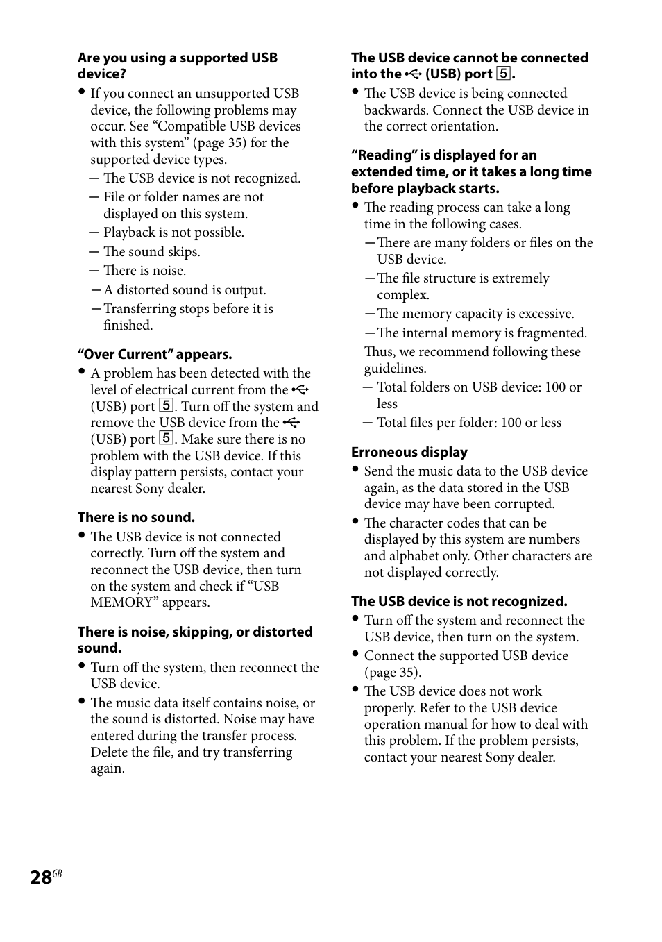 Sony CMT-HX80 User Manual | Page 28 / 36