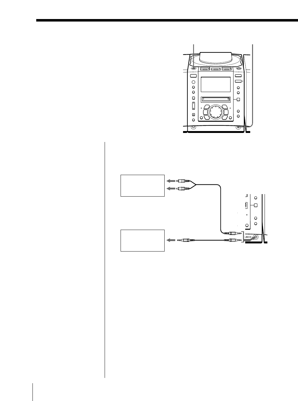 Conexión de componentes opcionales | Sony Model PMC-MD55 User Manual | Page 148 / 164