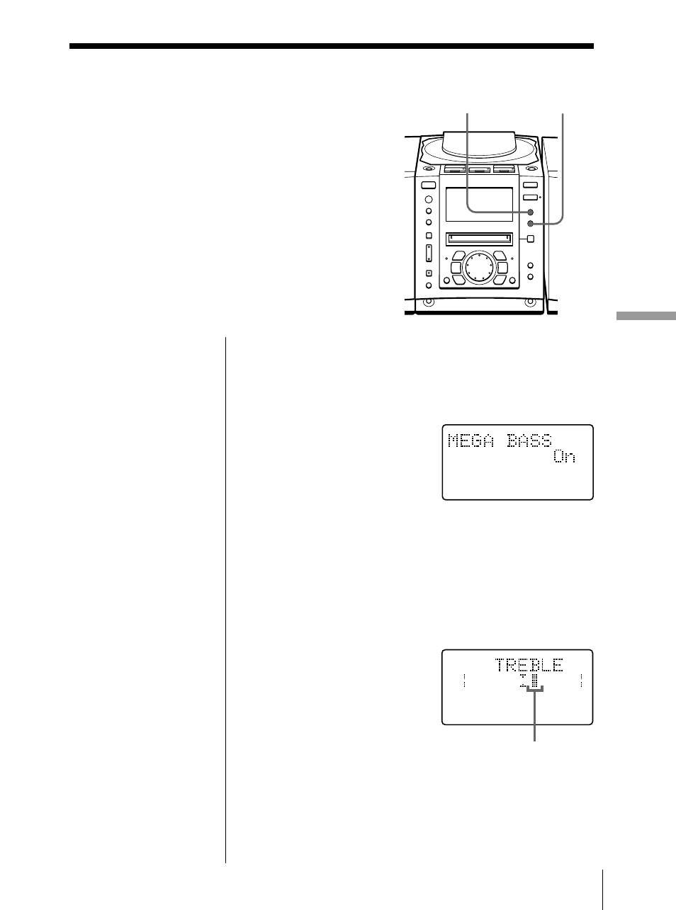 Ajuste del énfasis de sonido | Sony Model PMC-MD55 User Manual | Page 151 / 164