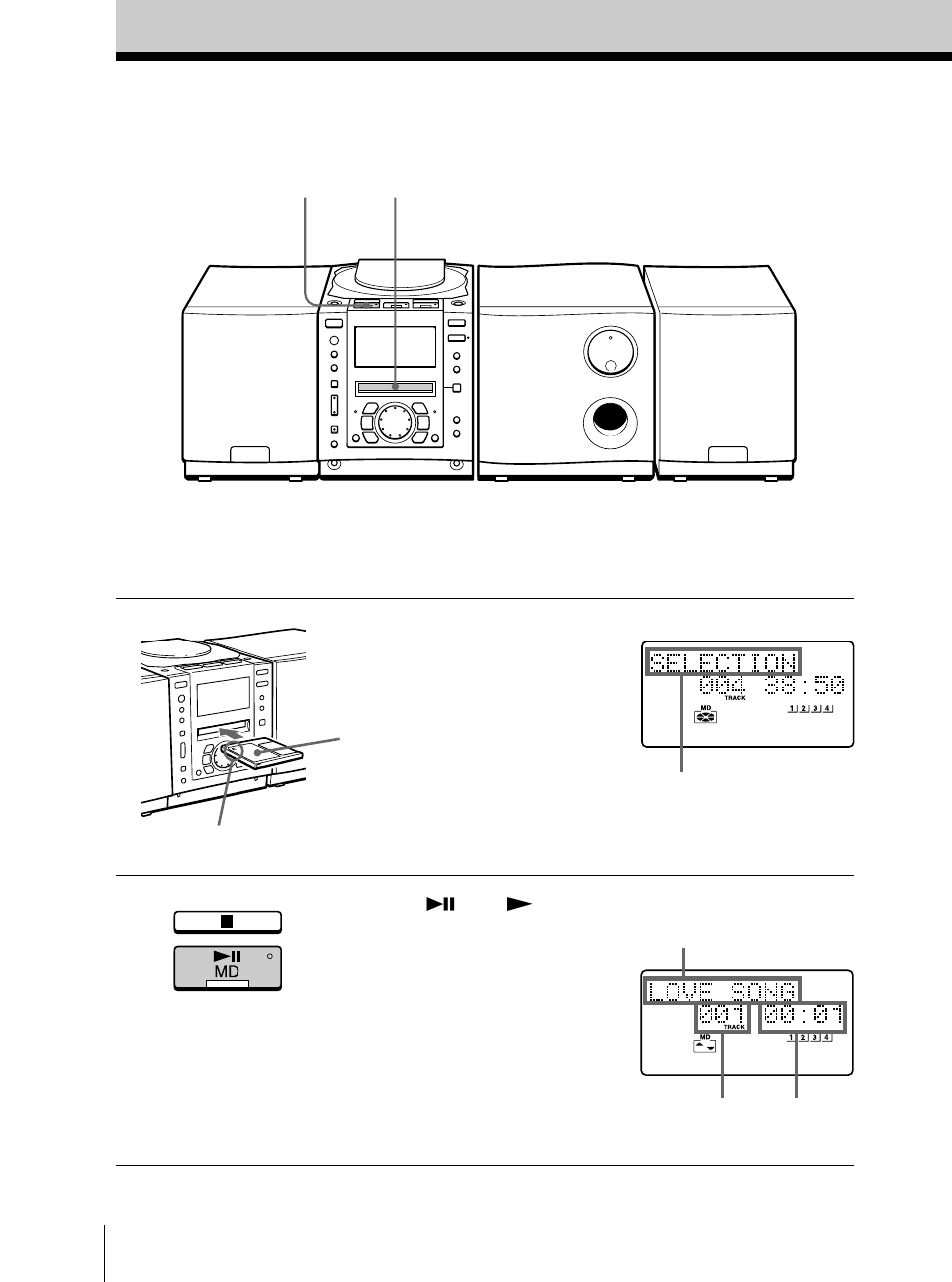 Reproducción de md | Sony Model PMC-MD55 User Manual | Page 90 / 164