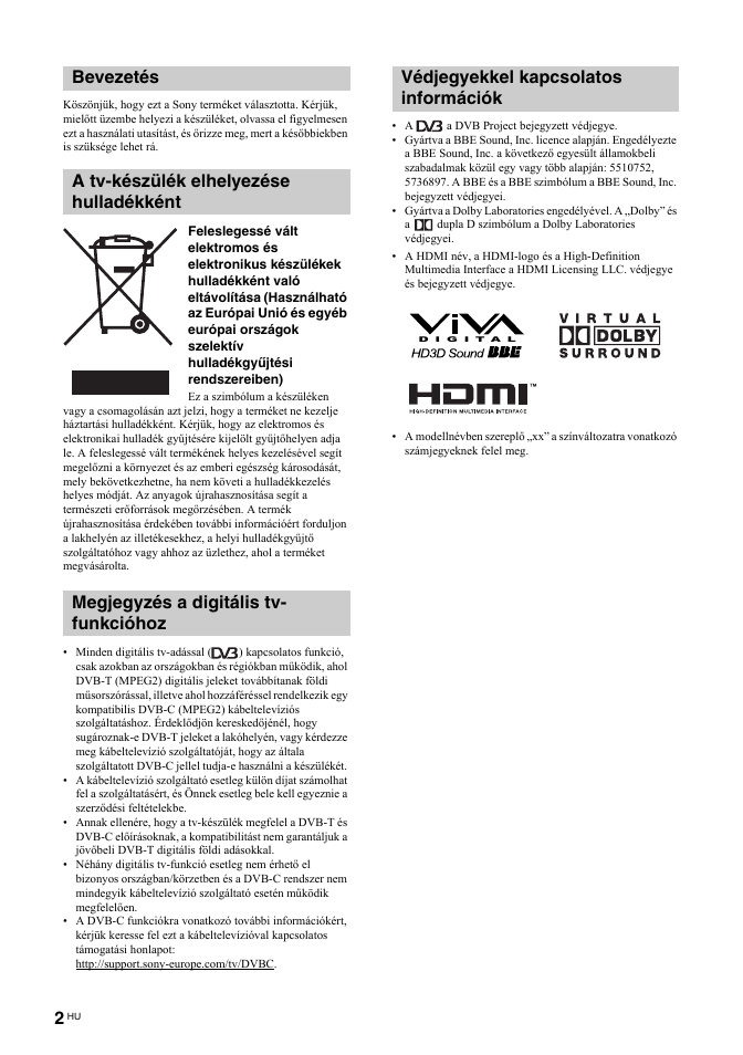 Sony BRAVIA KDL-26T30 User Manual | Page 172 / 204