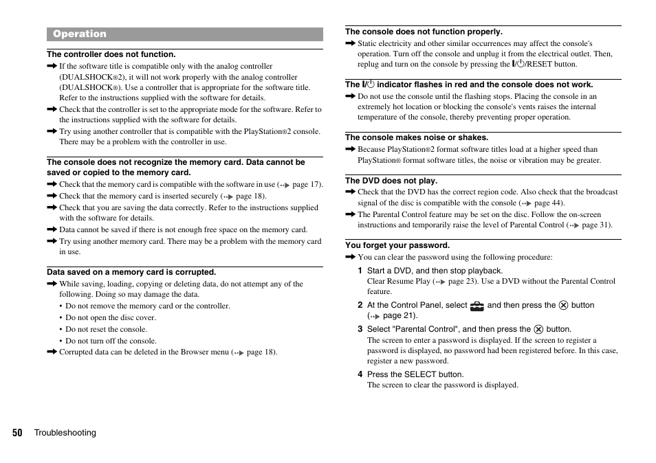 Sony SCPH-75006 User Manual | Page 50 / 104