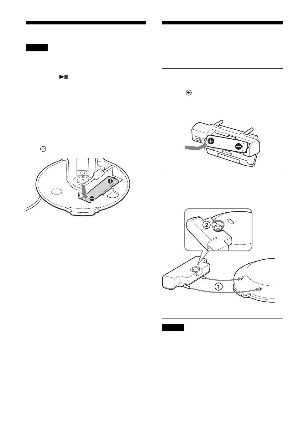 Using the dry battery | Sony Atrac3/MP3 CD Walkman D-NE10 User Manual | Page 30 / 40