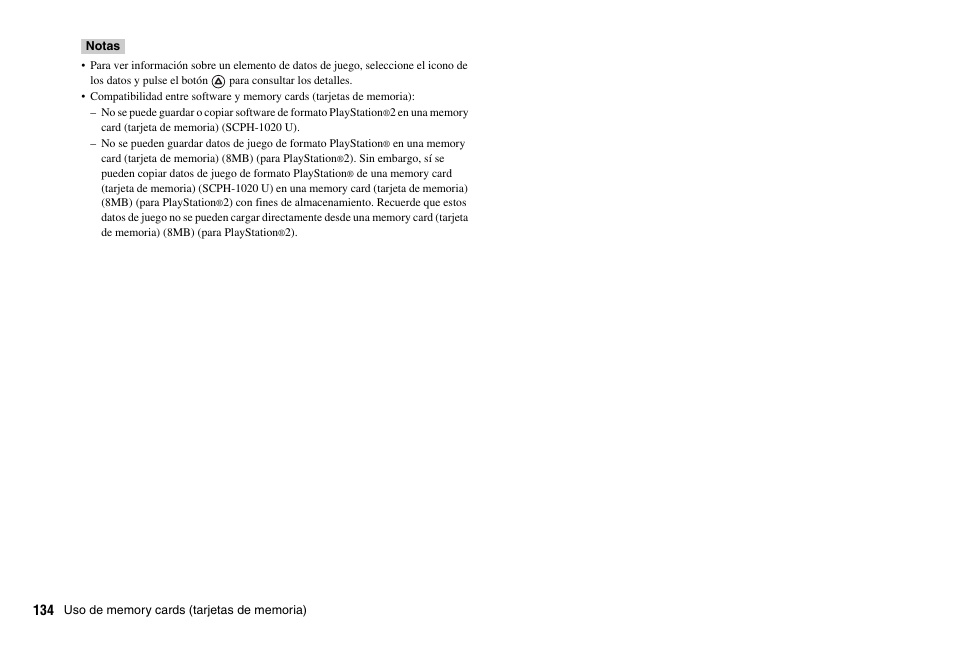 Sony SCPH-75001 User Manual | Page 134 / 172