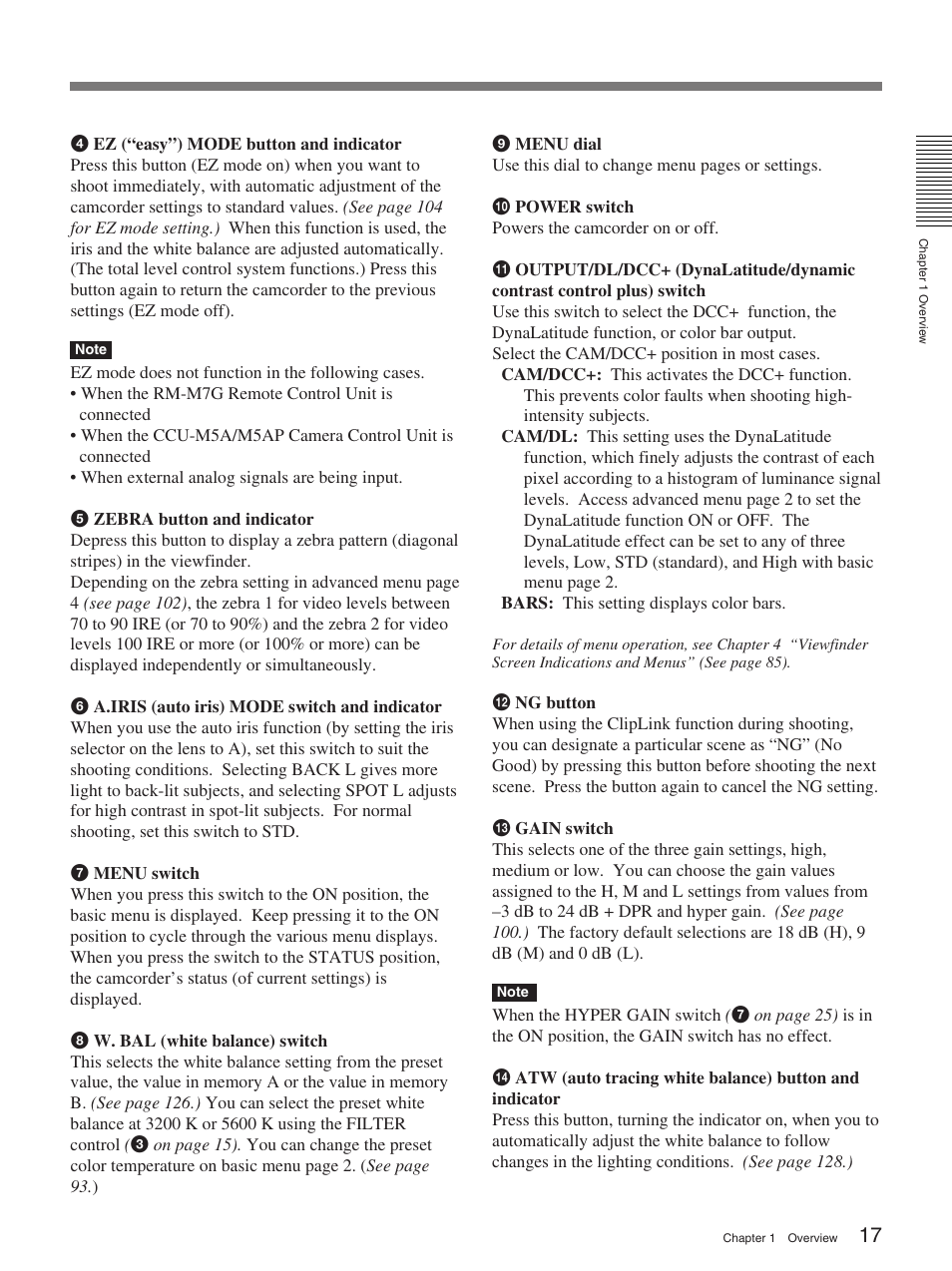 Sony 370PL User Manual | Page 17 / 160