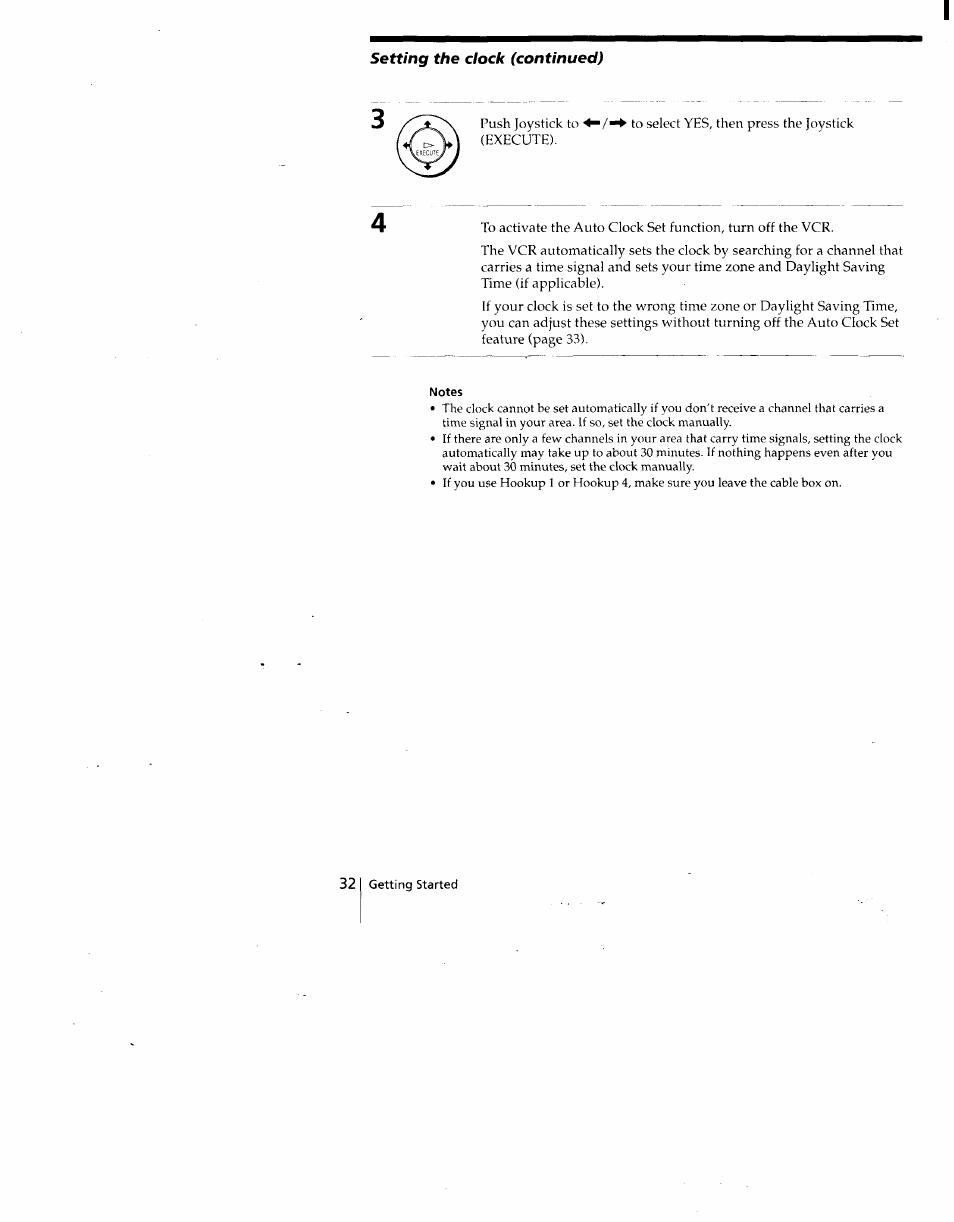 Setting the clock (continued) | Sony SLV-775HF User Manual | Page 32 / 80
