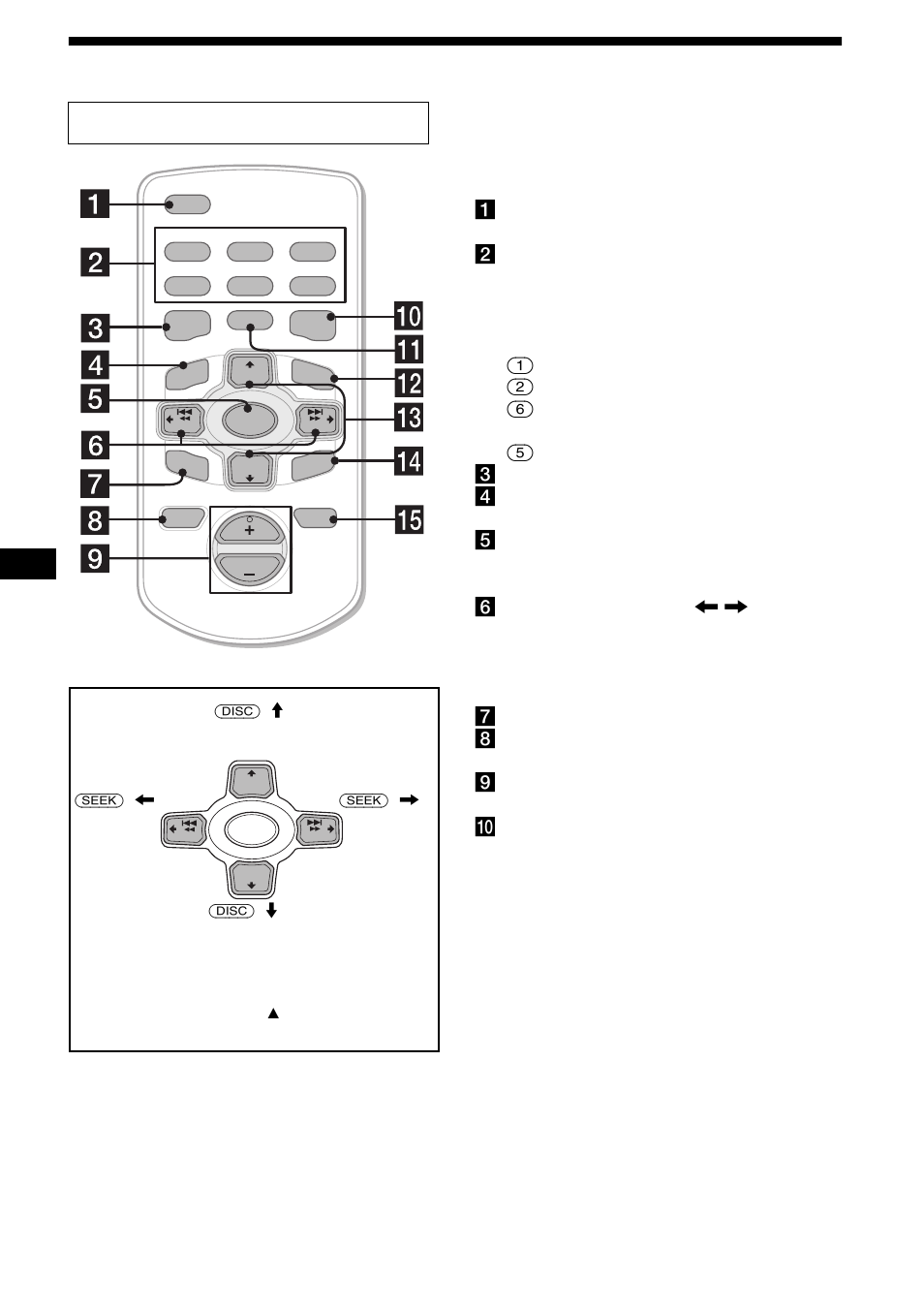 Emplacement des commandes, 4emplacement des commandes, Mini-télécommande rm-x141a | 13 son : (5): bbe mp | Sony CDX-F7705X User Manual | Page 34 / 100