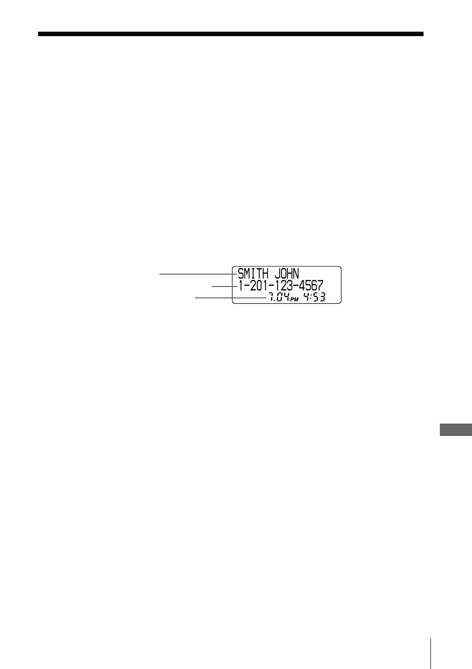 Funciones de identificación de demandantes, Cuando reciba una llamada | Sony SPP-ID970 User Manual | Page 77 / 96