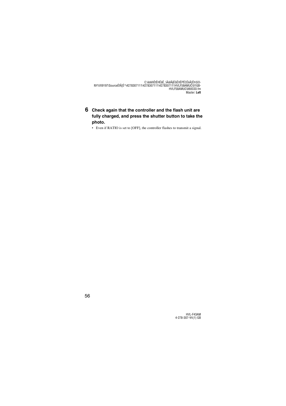 Sony HVL-F43AM User Manual | Page 56 / 76