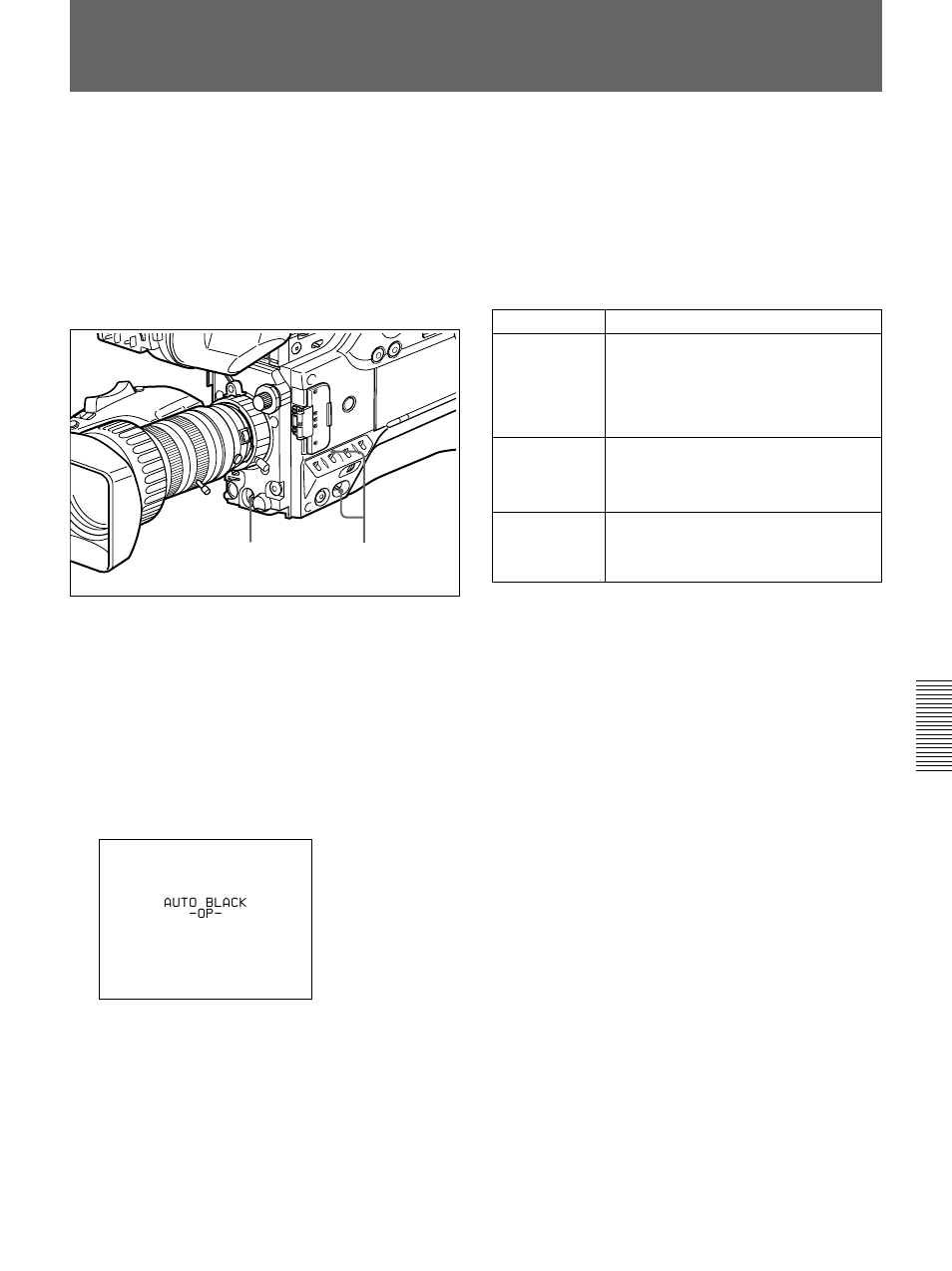 Black balance adjustment | Sony 500WSPL User Manual | Page 115 / 144