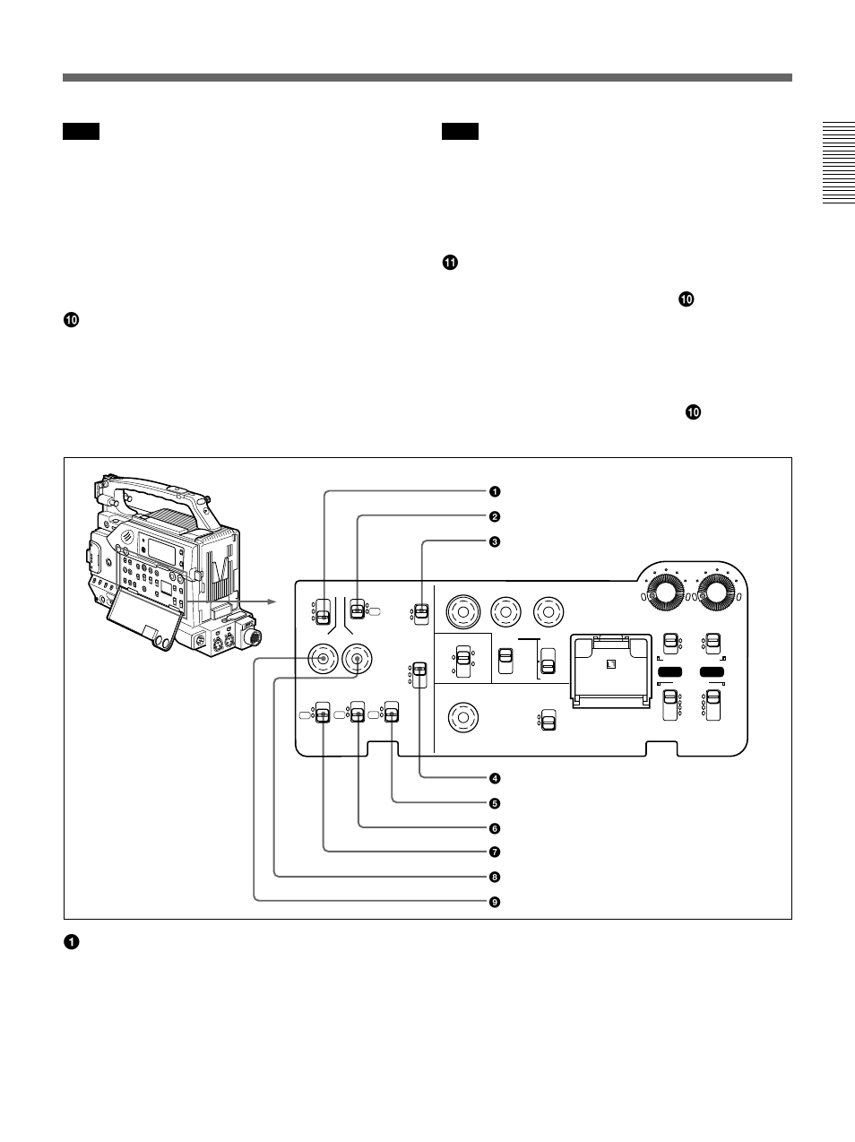 Left side, Continued), For details , see “cliplink shooting” (page 68) | Sony 500WSPL User Manual | Page 21 / 144
