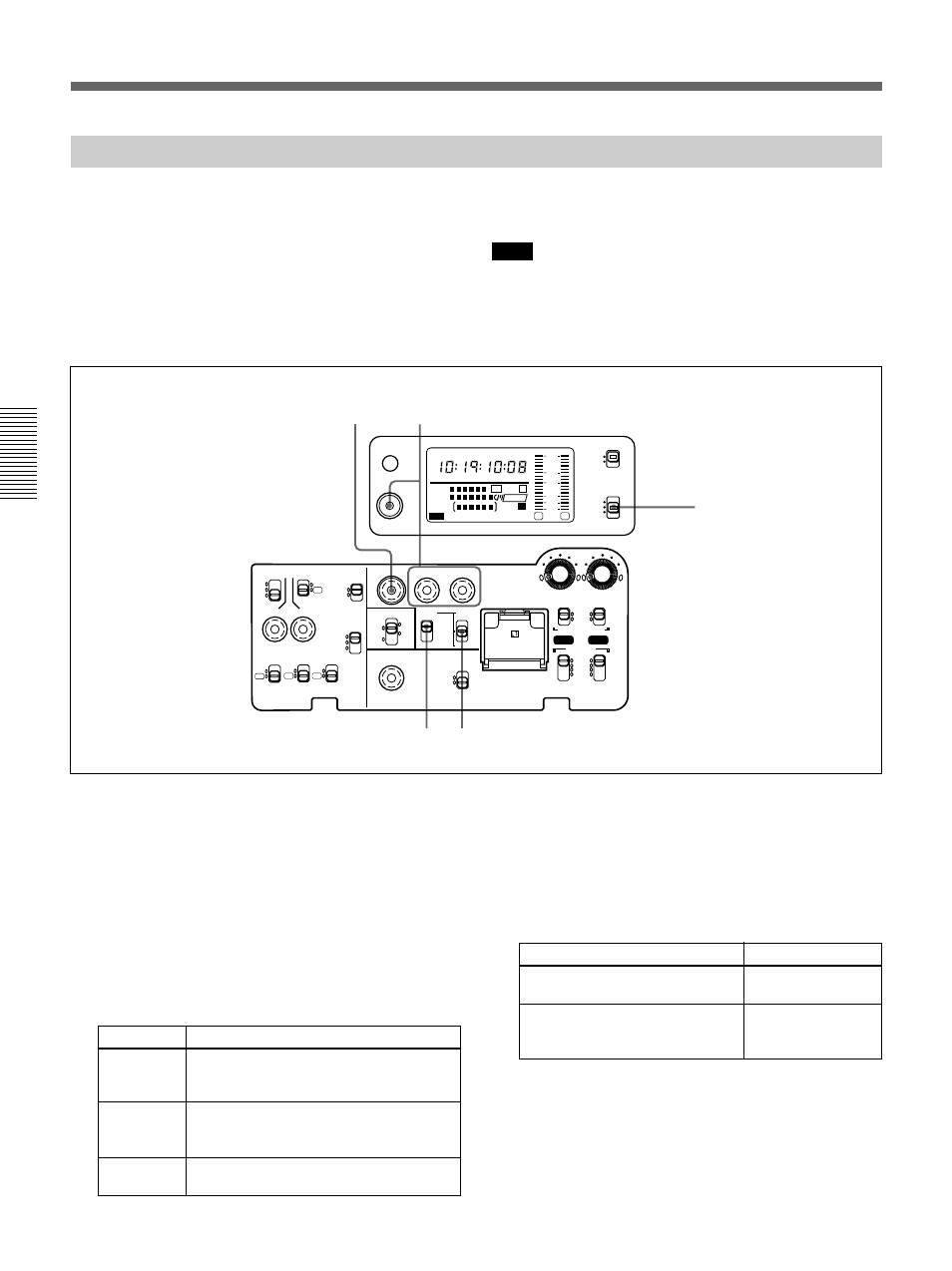 Setting the time code value, Setting time values setting the time code value, Set the display switch to tc | Set the tc mode switch 1 to preset | Sony 500WSPL User Manual | Page 64 / 144