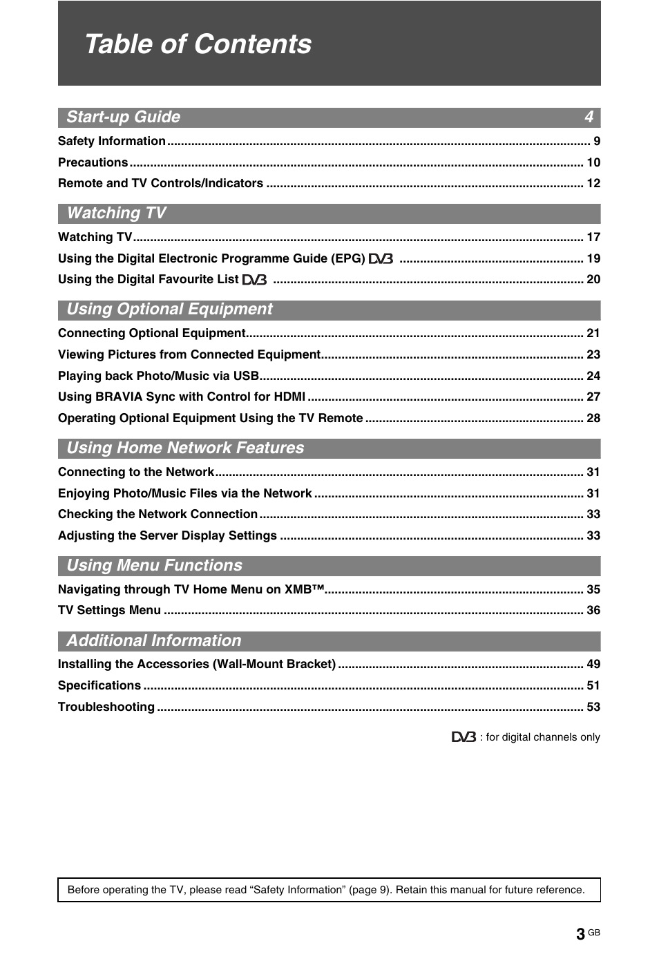 Sony 4-108-535-13(1) User Manual | Page 3 / 60