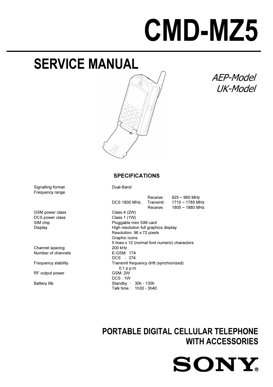 Sony CMD MZ5 User Manual | 35 pages