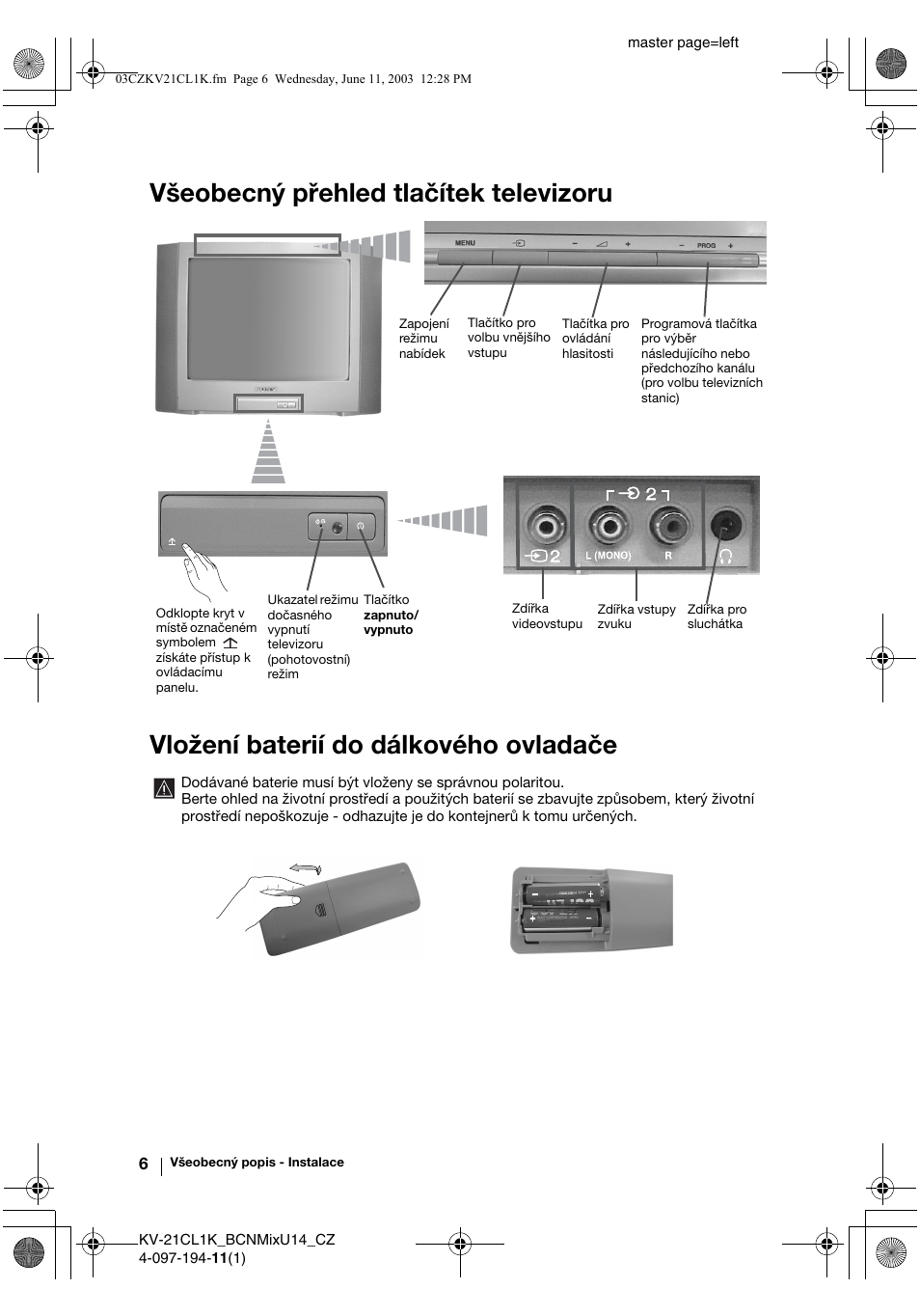 Sony KV-21CL1K User Manual | Page 42 / 128