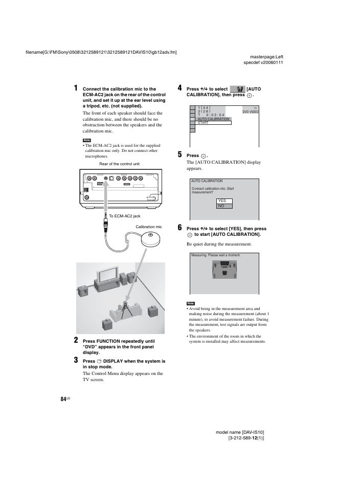 Sony DAV-IS10 User Manual | Page 84 / 123