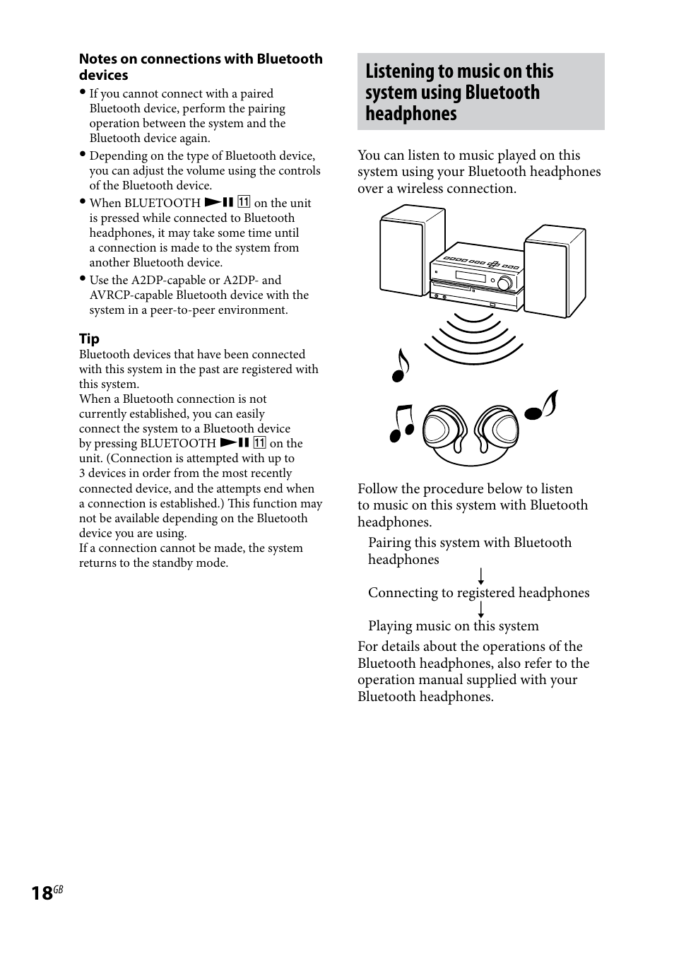 Sony CMT-HX70BTR User Manual | Page 18 / 44