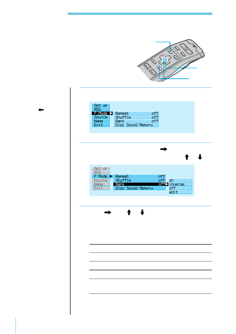 Selecting specific tracks for playback (bank), Selecting specific tracks for playback, Bank) | Listening to cds | Sony XES User Manual | Page 24 / 72