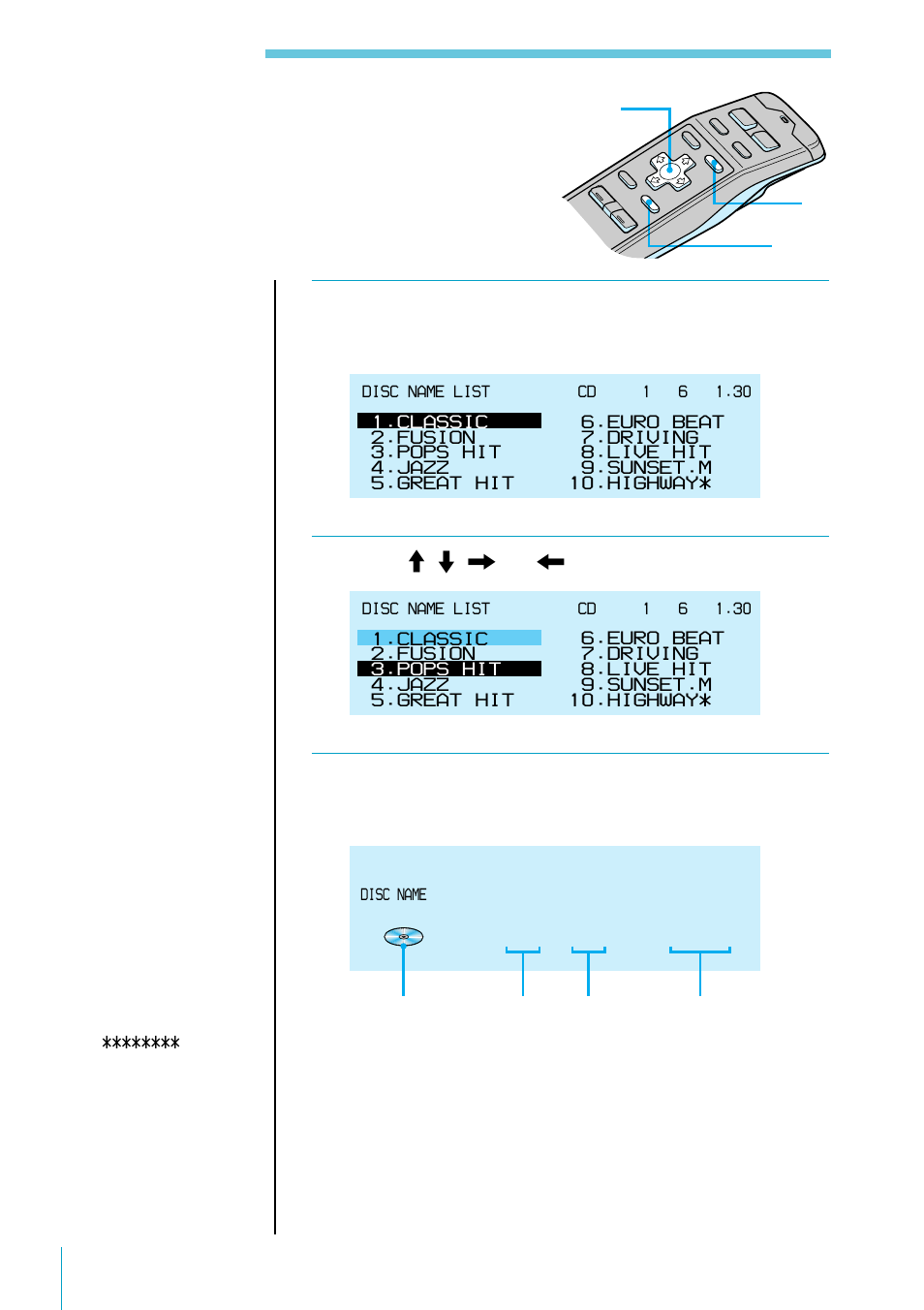 Locating a disc by title, Pops hit | Sony XES User Manual | Page 30 / 72