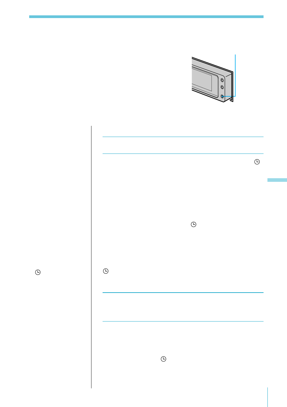 To turn on the tir function, Playing back the recorded traffic announcements, Recording traffic announcements | Traffic information replay (tir)) | Sony XES User Manual | Page 49 / 72