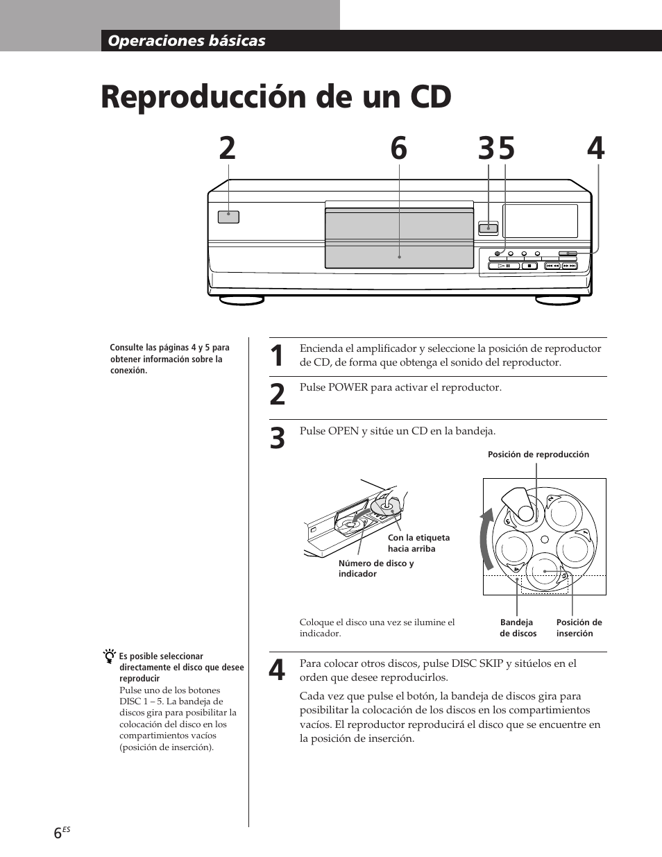 Reproducción de un cd | Sony CDP-CE105 User Manual | Page 30 / 50