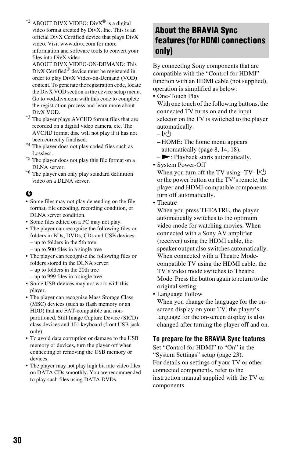 Sony 4-169-142-13(1) User Manual | Page 30 / 35