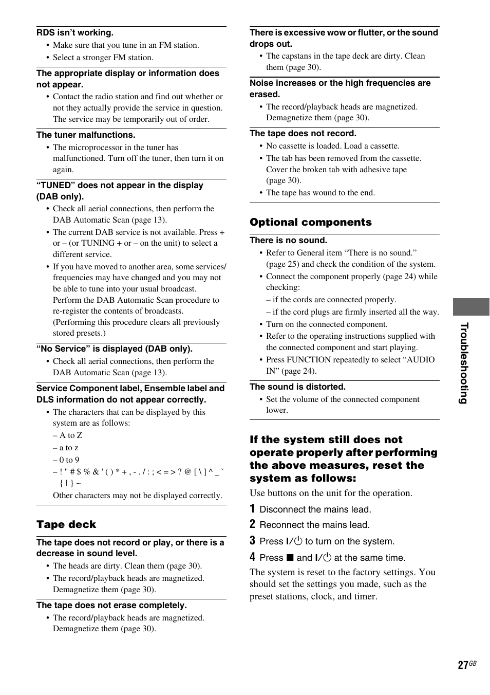 Sony CMT-NEZ7DAB User Manual | Page 27 / 36
