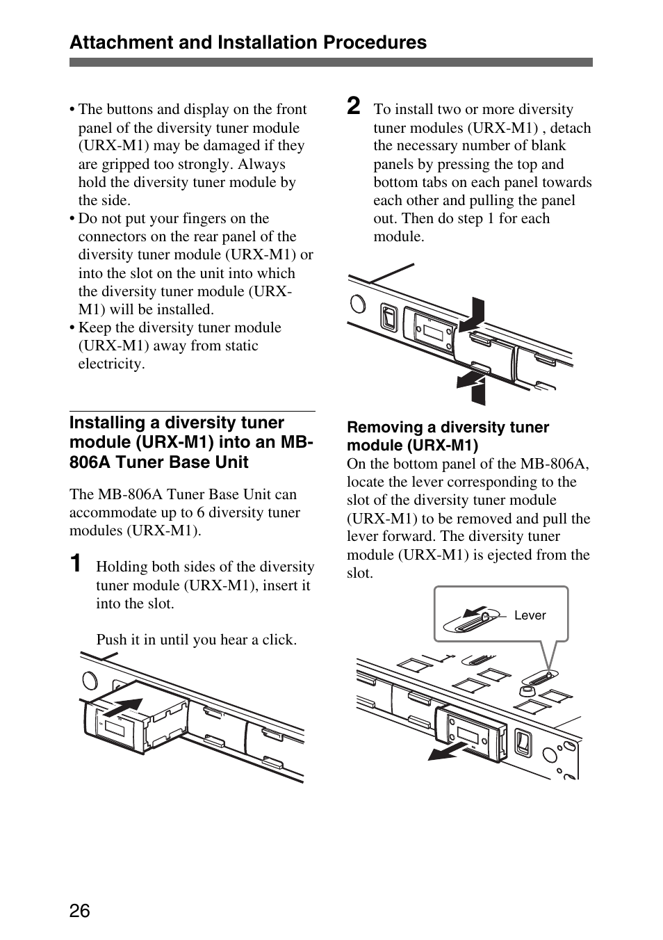 Sony UWP-C1/C2 User Manual | Page 26 / 48