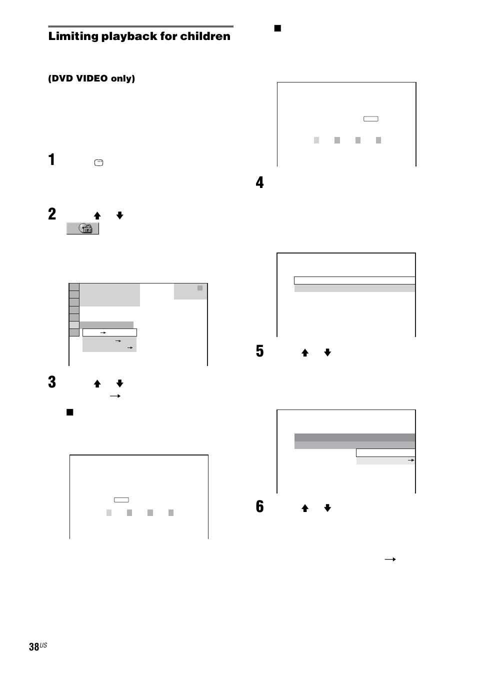 Limiting playback for children | Sony FST-ZX100D User Manual | Page 38 / 96