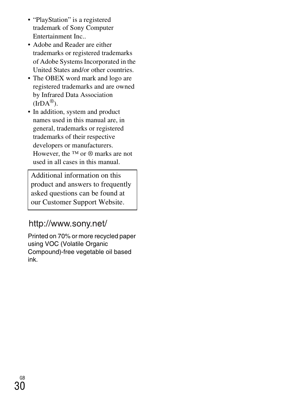 Sony CYBER-SHOT DSC-HX5/HX5V User Manual | Page 30 / 60
