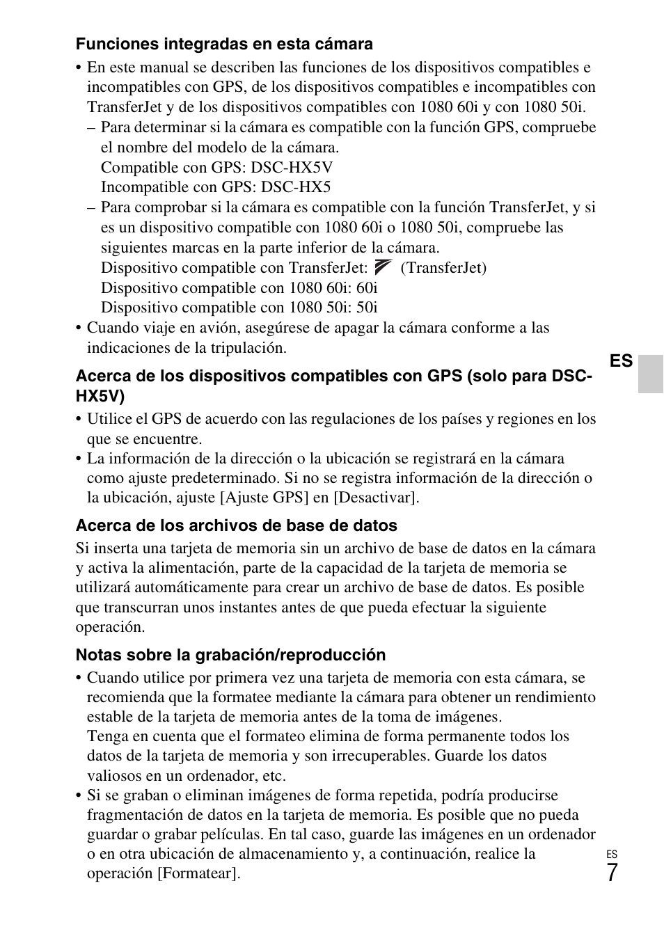 Sony CYBER-SHOT DSC-HX5/HX5V User Manual | Page 37 / 60