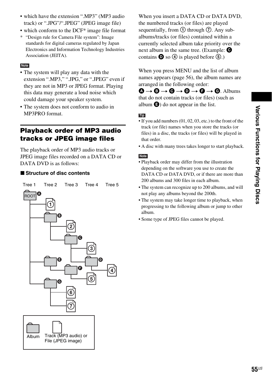 Sony DAV-FX900W User Manual | Page 55 / 112