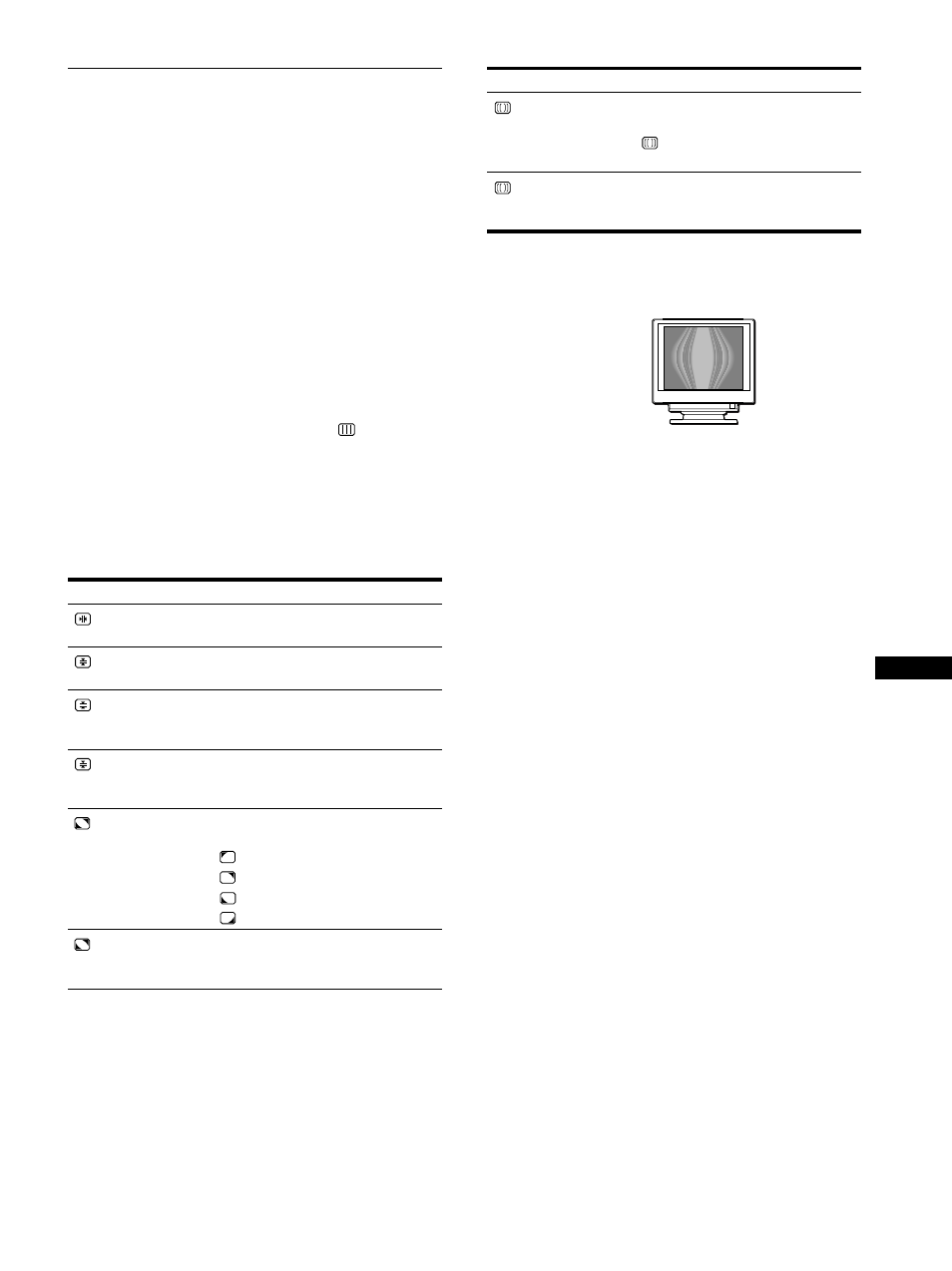 Ajuste de la calidad de la imagen (pantal) | Sony GDM-F400T9 User Manual | Page 61 / 84
