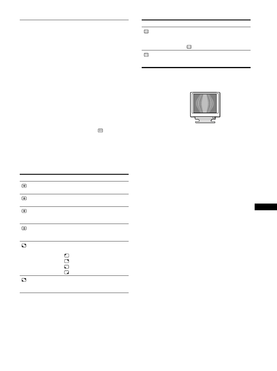 Regolazione della qualità dell’immagine (scherm) | Sony GDM-F400T9 User Manual | Page 77 / 84