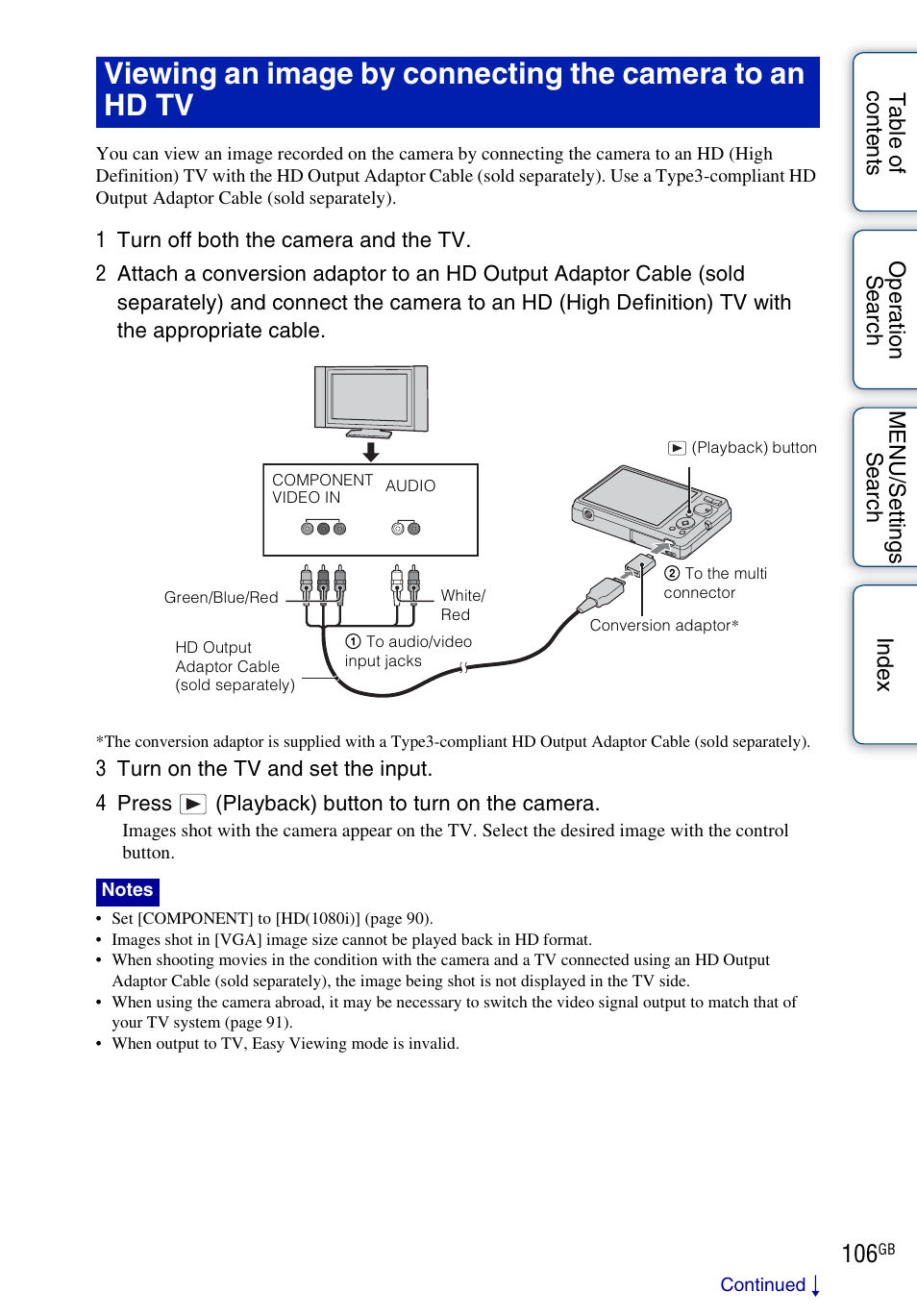Sony Cyber-shot 4-162-397-11(1) User Manual | Page 106 / 137