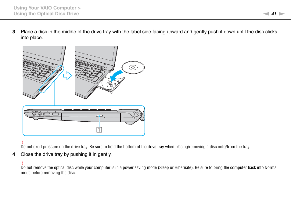 Sony VAIO VPCF12 Series User Manual | Page 41 / 172