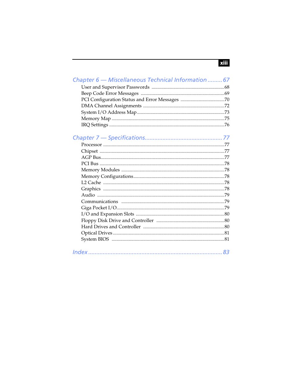 Sony PCV-RXP-RZP User Manual | Page 13 / 100