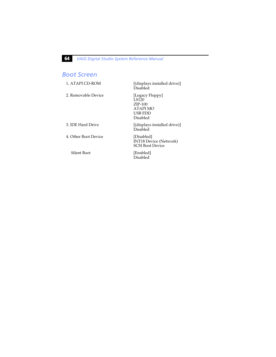 Boot screen | Sony PCV-RXP-RZP User Manual | Page 78 / 100