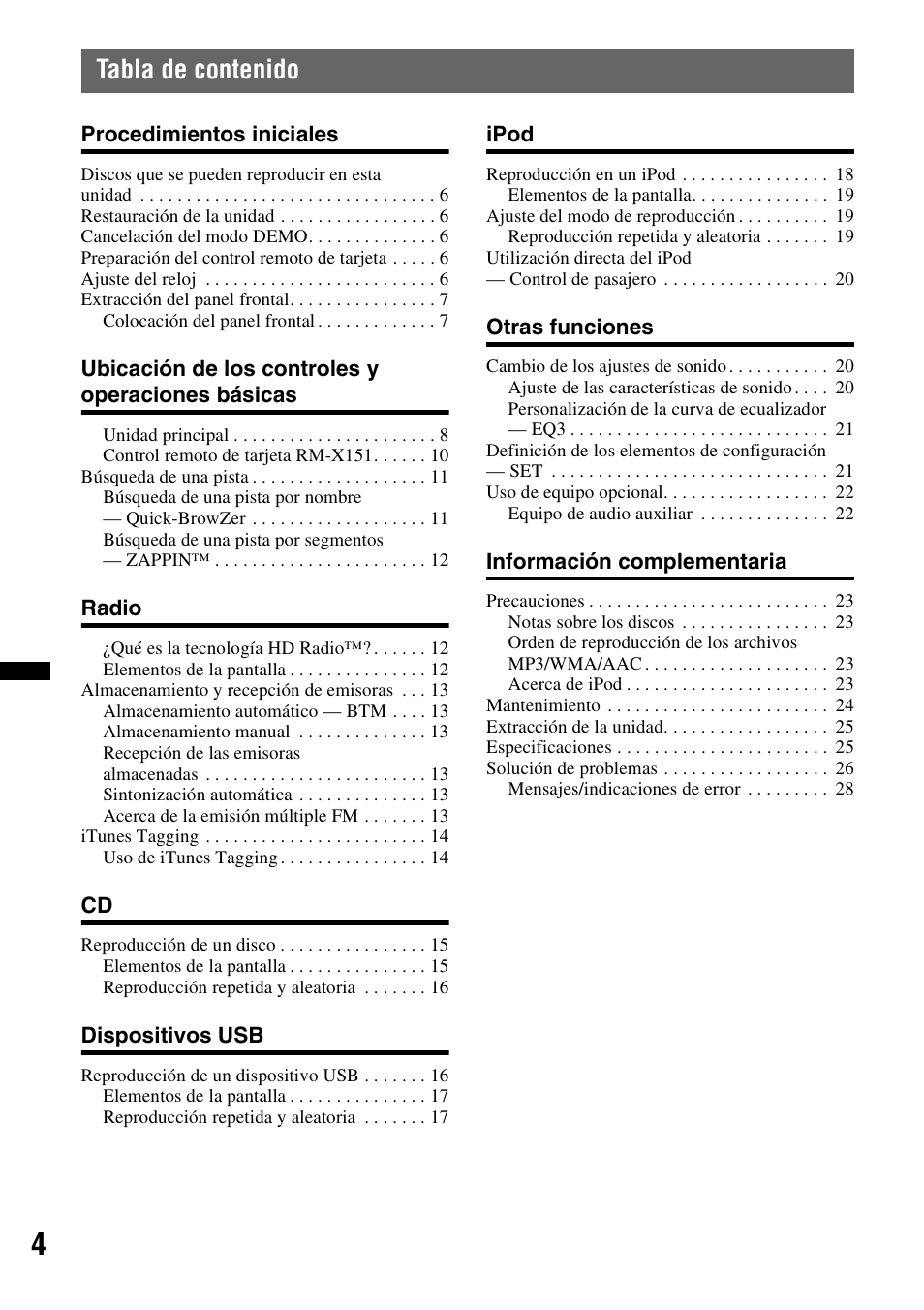 Sony CDX-GT700HD User Manual | Page 30 / 56