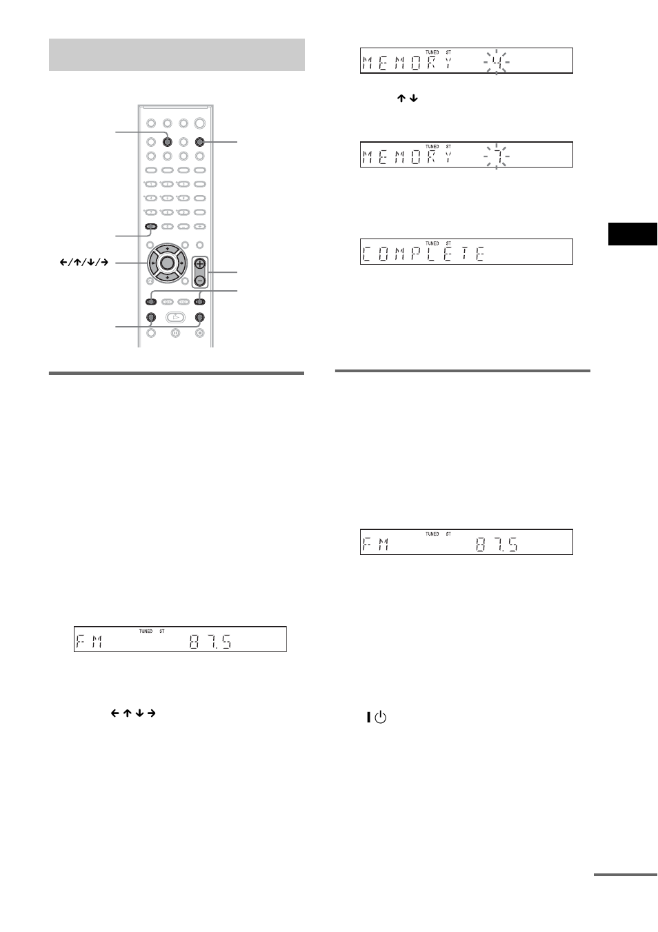 Enjoying the radio, Presetting radio stations, Listening to the radio | Sony DAV-DZ700FW User Manual | Page 79 / 108