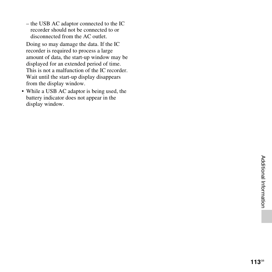 Sony PX312F User Manual | Page 113 / 146