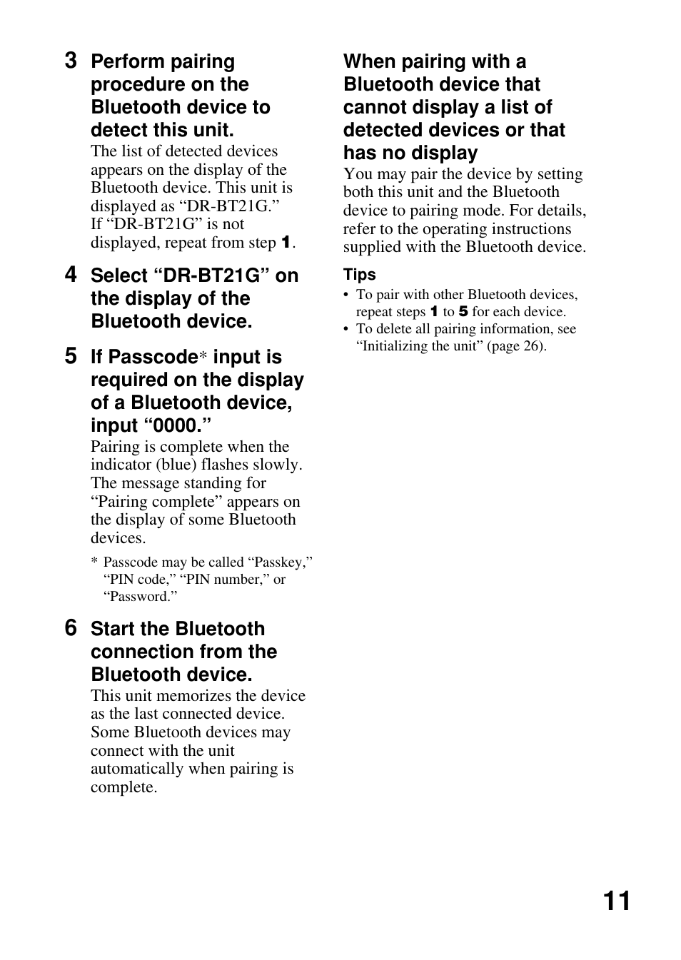 Sony DRBT21GB User Manual | Page 11 / 28