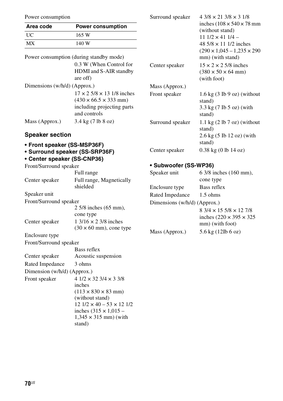 Sony 4-130-033-13(1) User Manual | Page 70 / 72