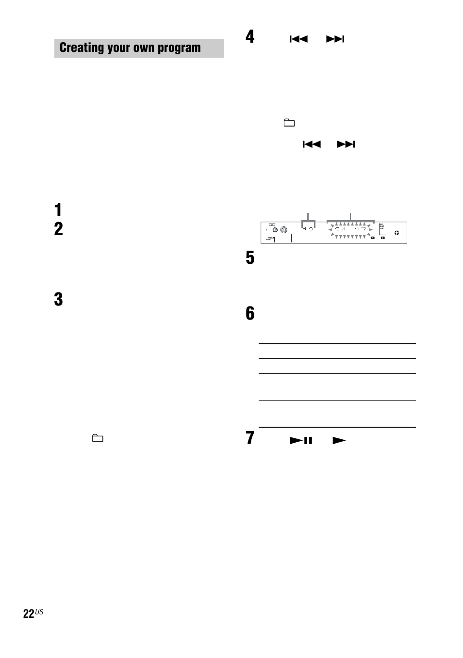 Creating your own program | Sony LBT-ZUX9 User Manual | Page 22 / 64