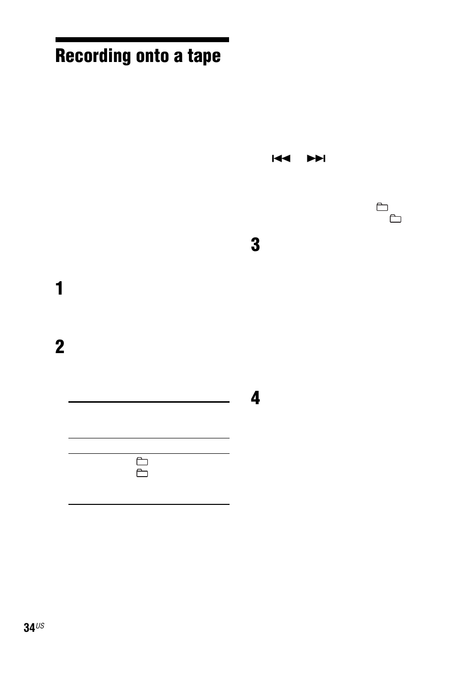 Recording onto a tape | Sony LBT-ZUX9 User Manual | Page 34 / 64