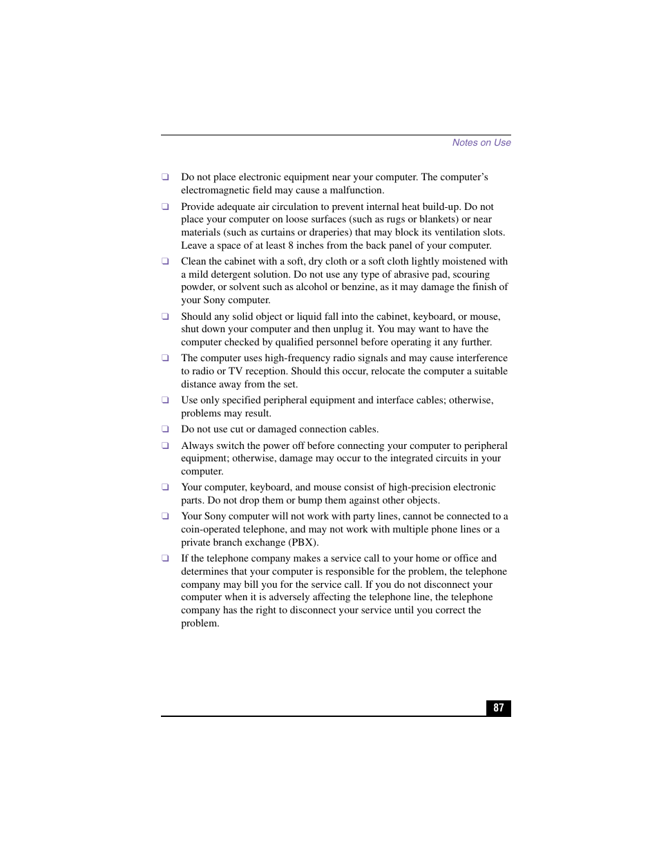Sony PCV-RX460 User Manual | Page 85 / 98