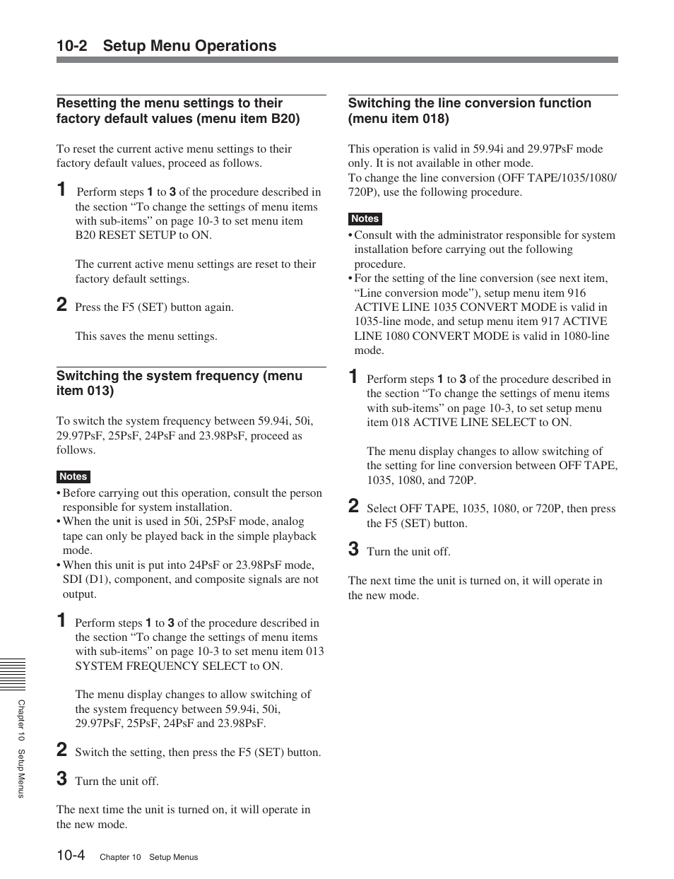 Sony HDW-S2000 User Manual | Page 112 / 158