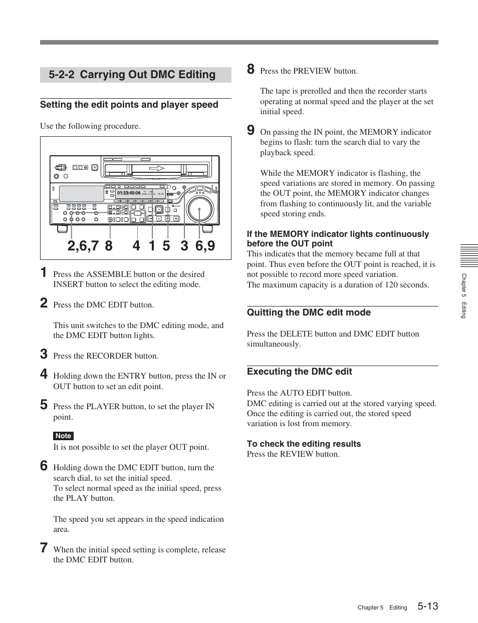 2-2 carrying out dmc editing | Sony HDW-S2000 User Manual | Page 69 / 158