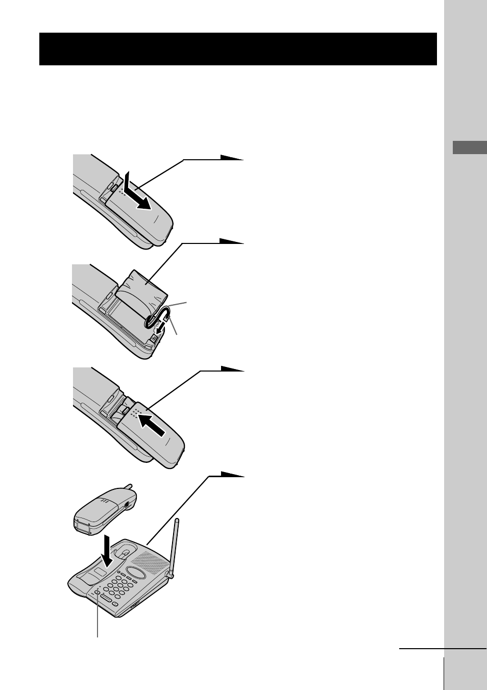 Preparing the battery pack, Step 3: preparing the battery, Pack | Step 3 | Sony SPP-933 User Manual | Page 11 / 80